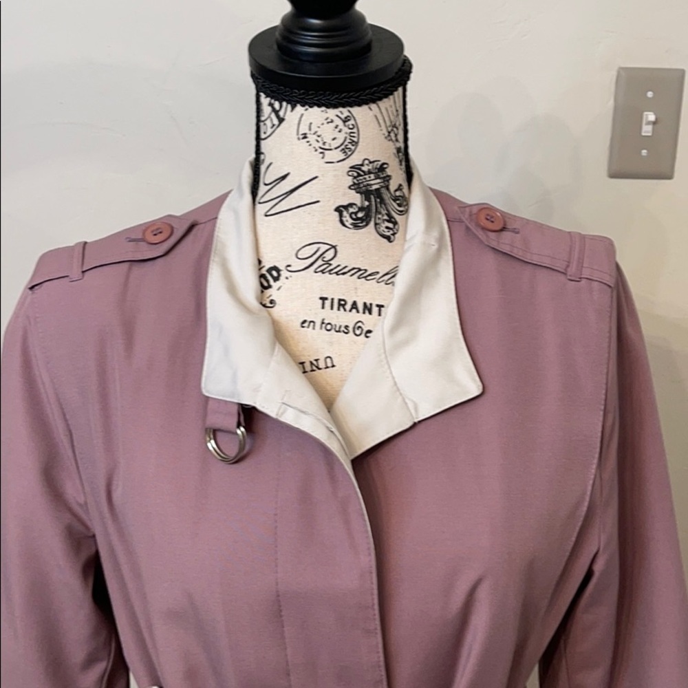 Vintage lilac colored Misty Harbor lined trench​​​​​​​​​​​​​ - Picture 4 of 9